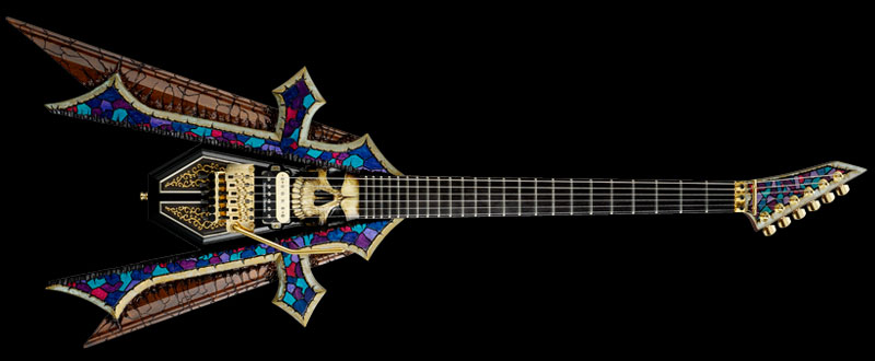 Illustration for article titled The $22k Official Monster Hunter Guitar Looks Genuinely Dangerous